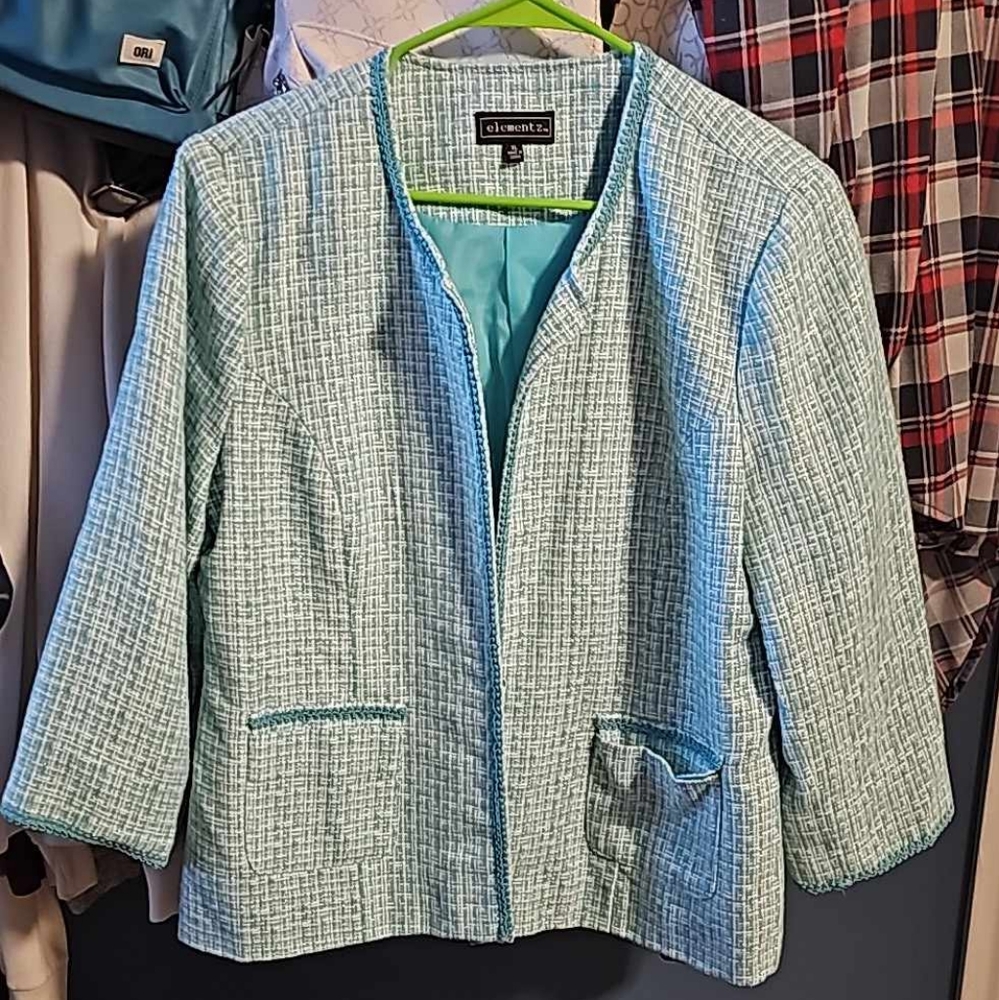 Teal blazer